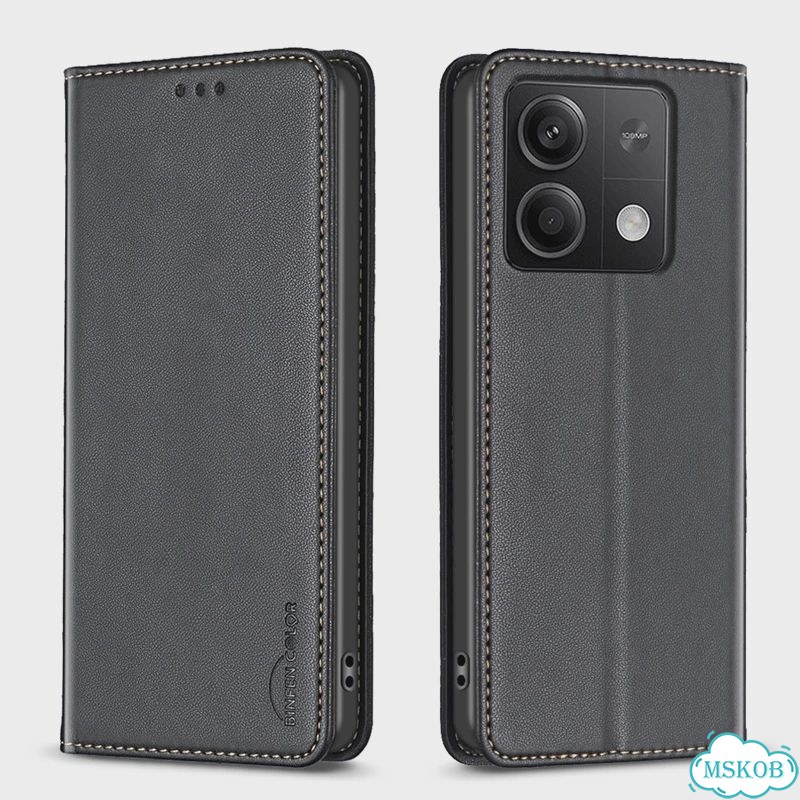 Кожаный чехол для Xiaomi Redmi Note 13 5G, BF17-C фото 3