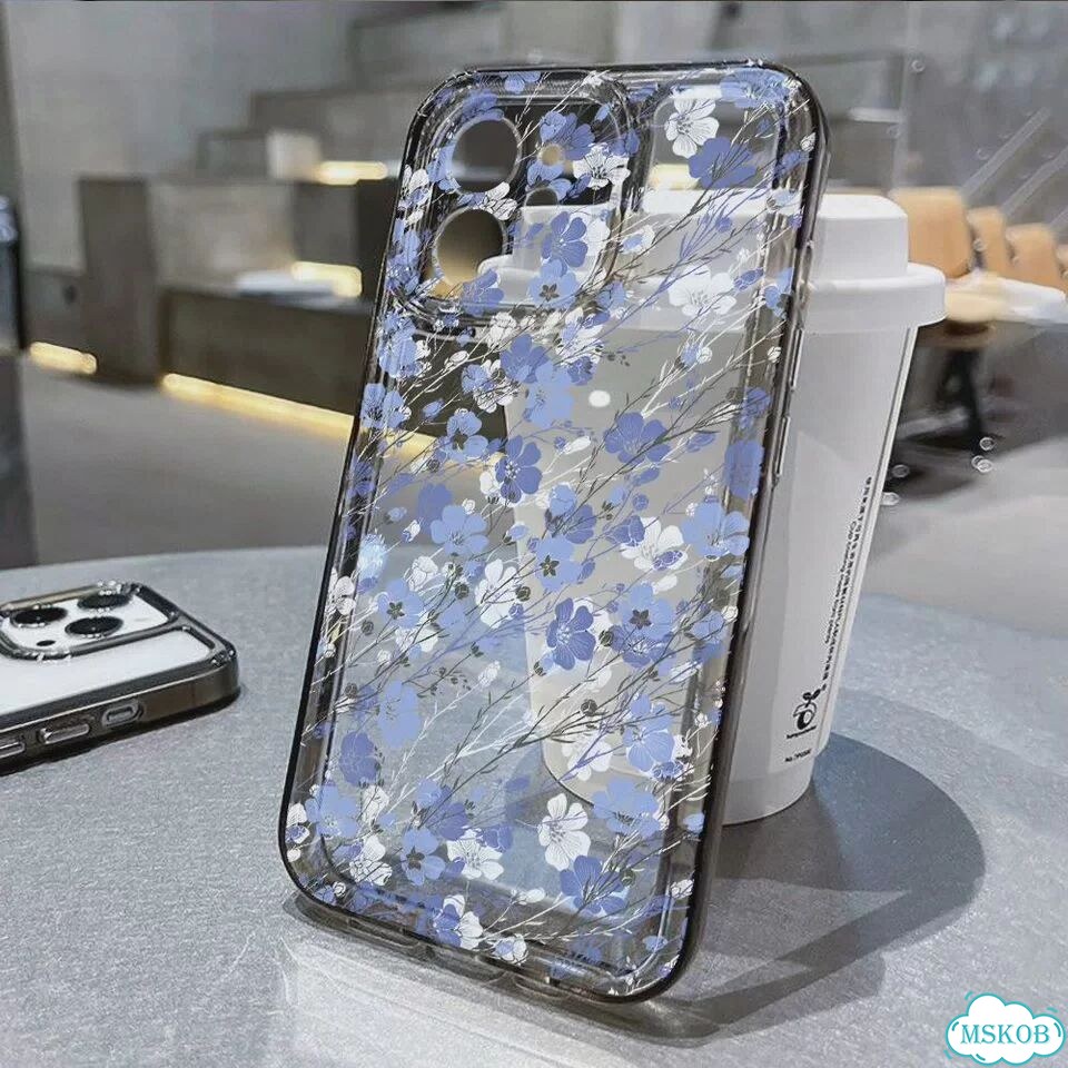 Чехол для iPhone 13 Pro с цветами, TH83 фото 6