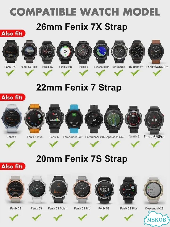 Ремешок для часов Arvin силиконовый 26/22/20 мм для Garmin Серый, 22mm Fenix 6 6 Pro, Light purple фото 7