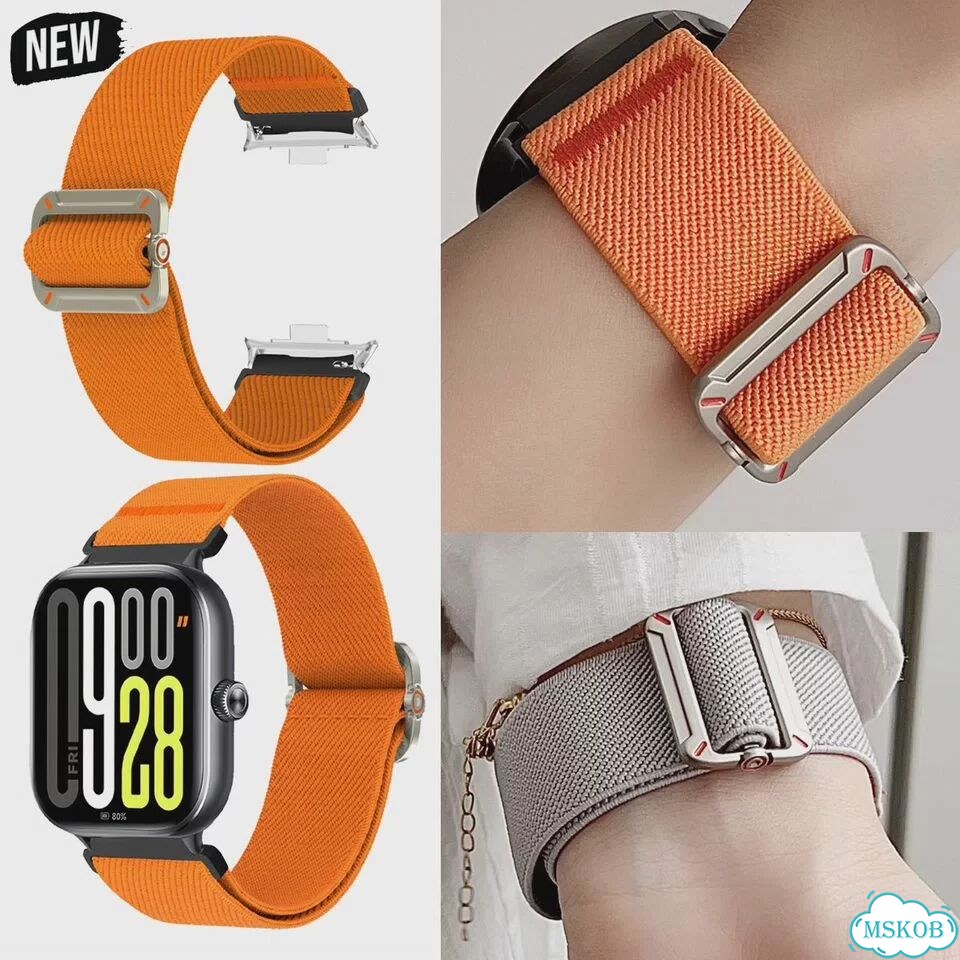 Серый нейлоновый ремешок для Redmi Watch 5 4 фото 2