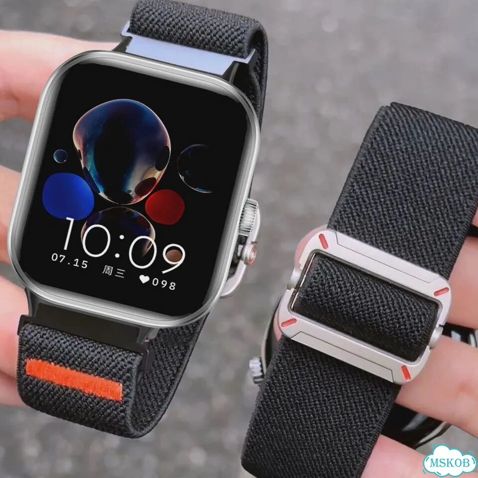 Серый нейлоновый ремешок для Redmi Watch 5 4 фото 4
