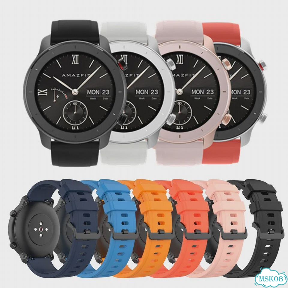 Ремешок для часов Amazfit GTR 47mm, оранжевый, 22 мм фото 2