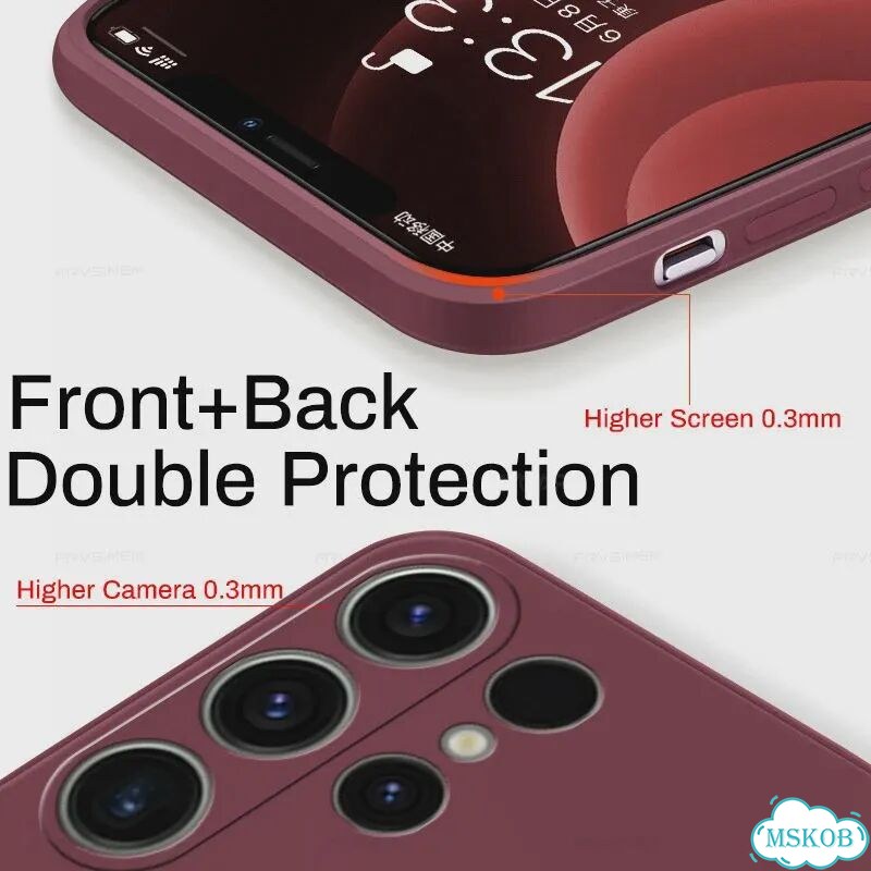 Жидкий силиконовый чехол Dark Purple для Samsung Galaxy S23 Ultra фото 5