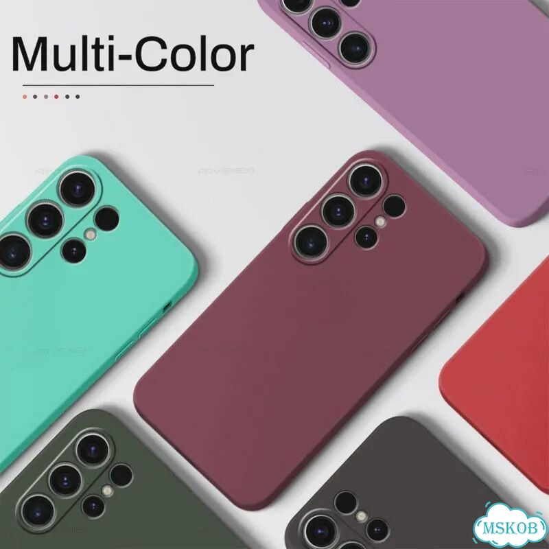 Жидкий силиконовый чехол Dark Purple для Samsung Galaxy S23 Ultra фото 6
