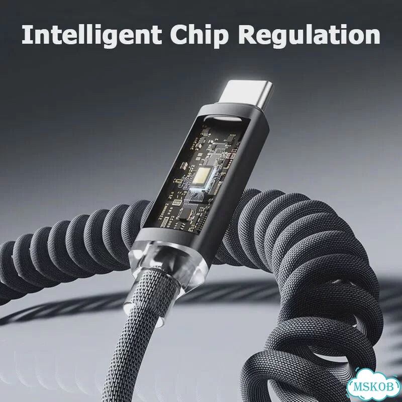 Кабель для быстрой зарядки 120W с цифровым дисплеем, выдвижной, USB A Type-C - Type-C, для Samsung фото 3