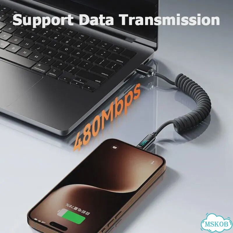 Кабель для быстрой зарядки 120W с цифровым дисплеем, выдвижной, USB A Type-C - Type-C, для Samsung фото 6