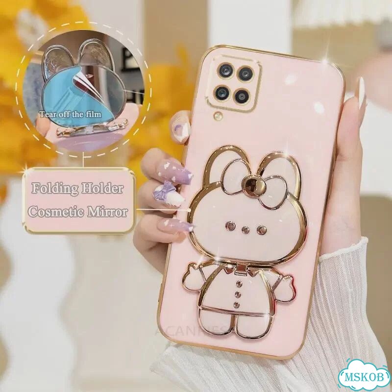 Зеркальный чехол для Samsung Galaxy A12/A22 Pink фото 1