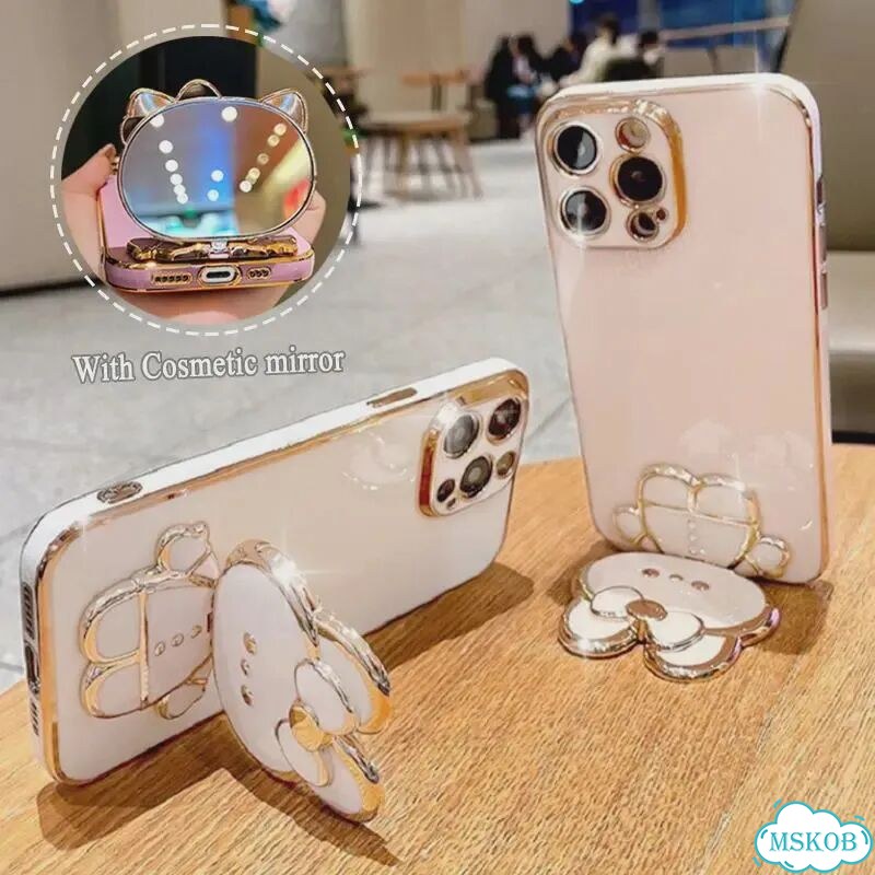 Зеркальный чехол для Samsung Galaxy A12/A22 Pink фото 3