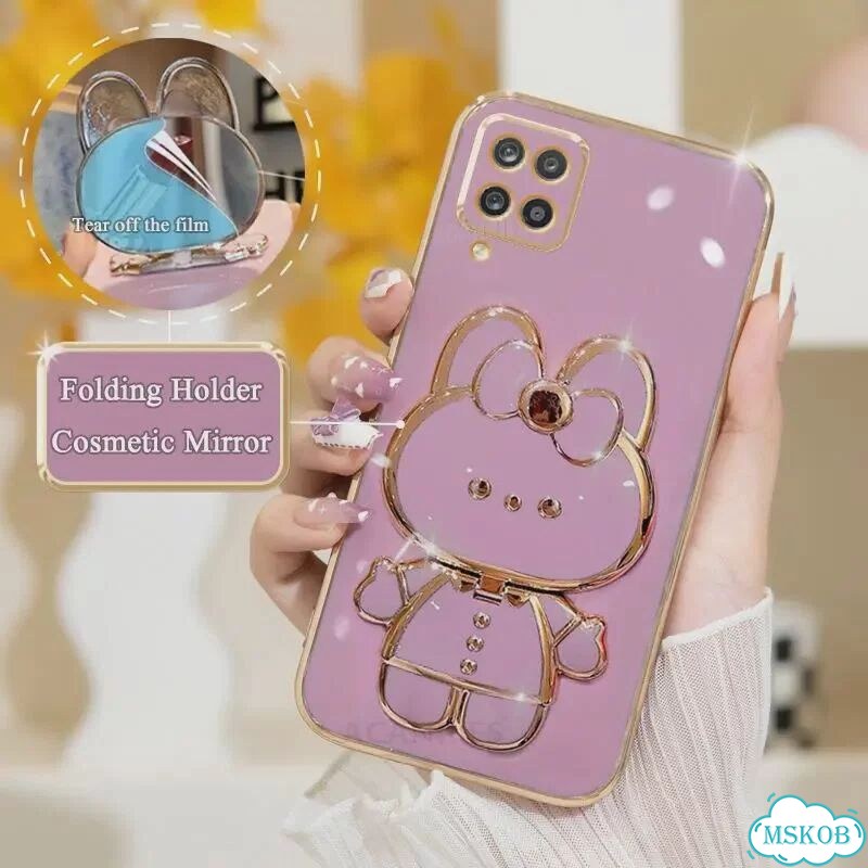 Зеркальный чехол для Samsung Galaxy A12/A22 Pink фото 4