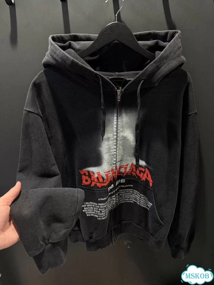 Зип худи Balenciaga (oversize) новинка фото 1