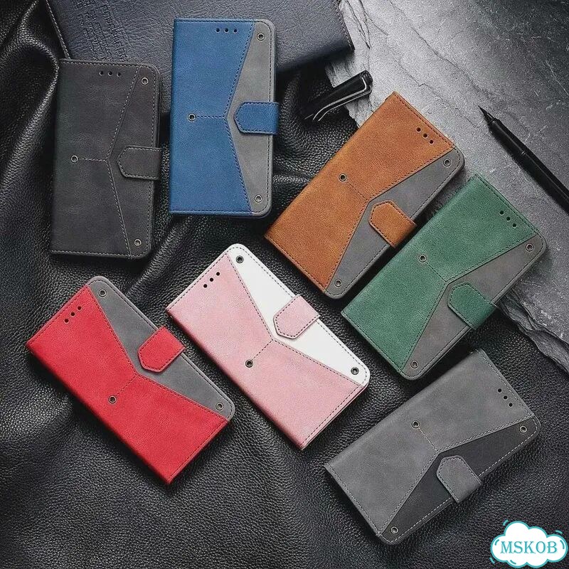 Серый кожаный чехол-флип для Redmi Note 11 Pro фото 7