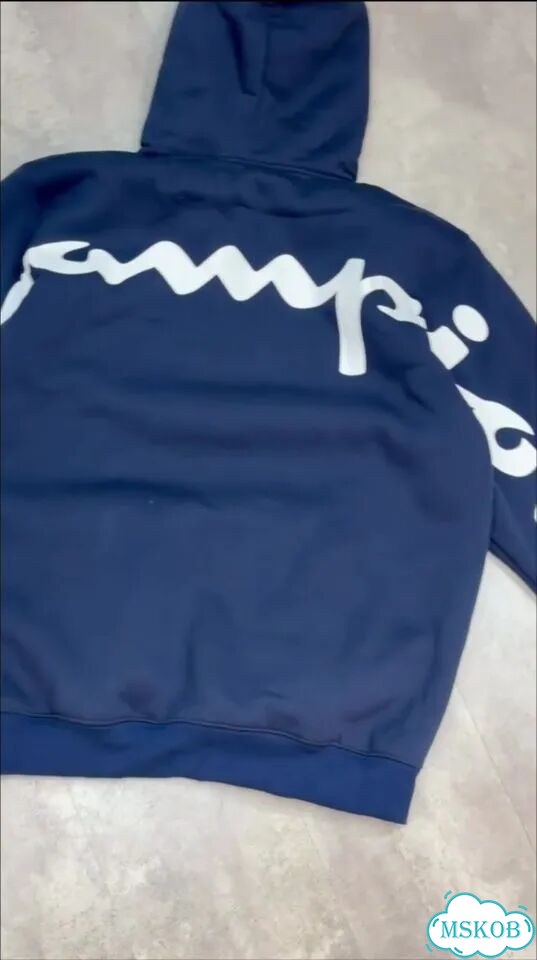 Худи Champion x Supreme синяя фото 1