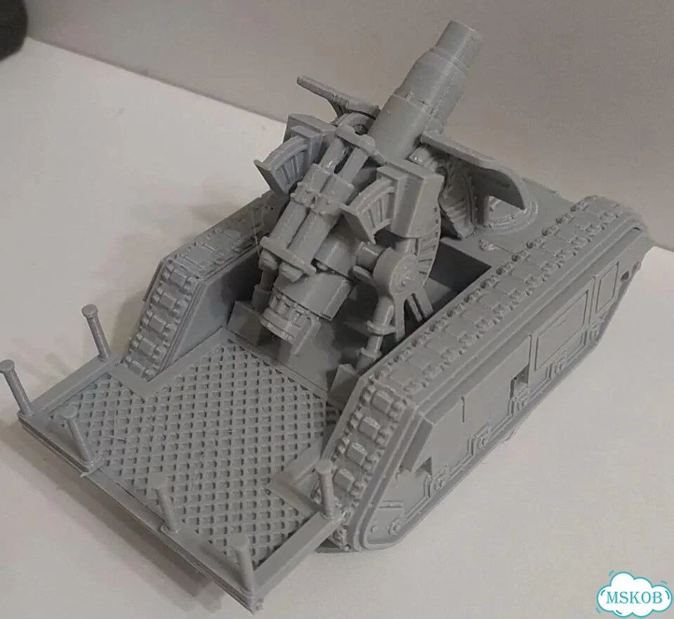 Миниатюра Warhammer 40000 осадная мортира Медуза фото 2