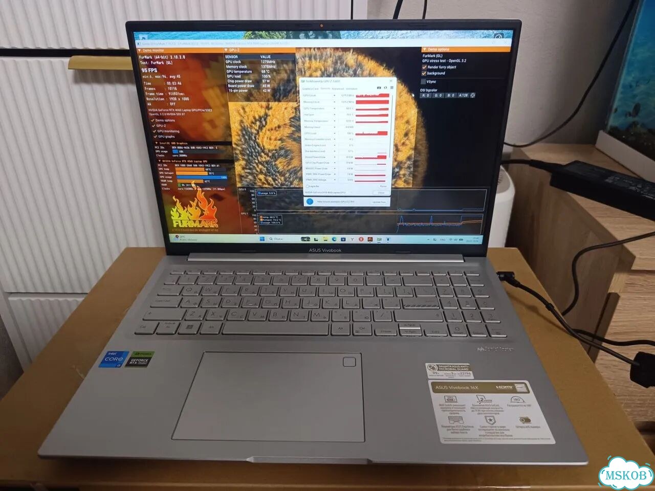 Asus RTX 4060 8Gb i5-12500H 16/512Gb фото 1