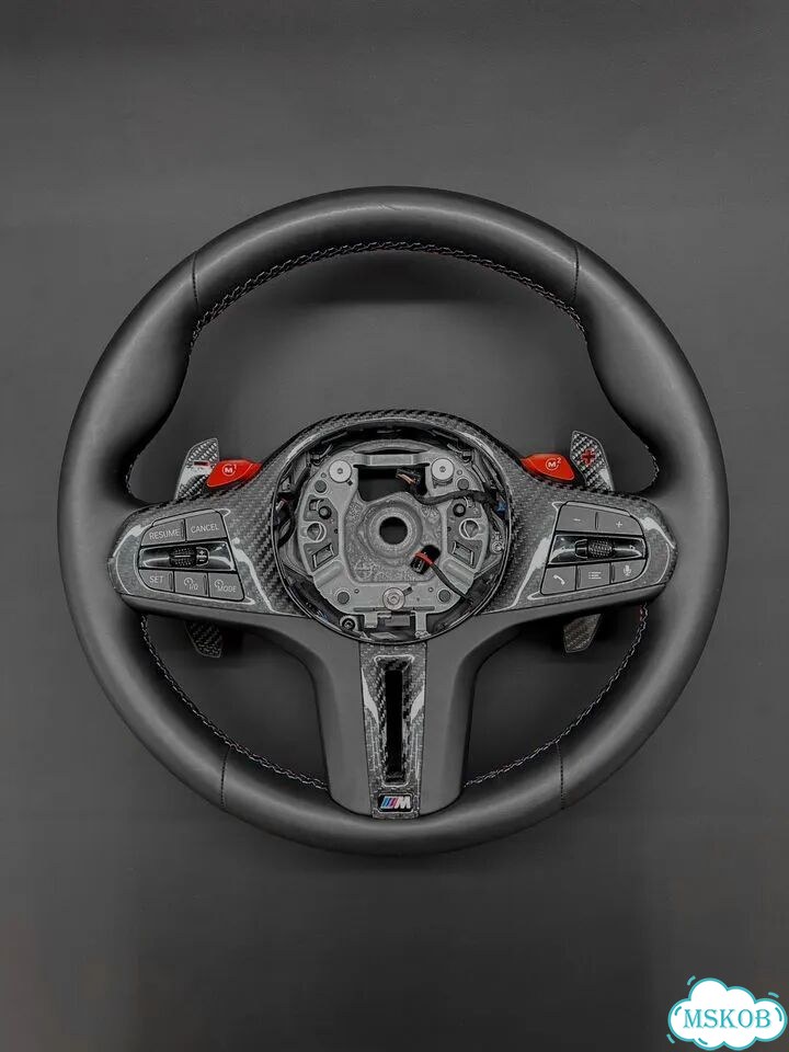 Карбоновые вставки руля BMW + лепестки фото 4
