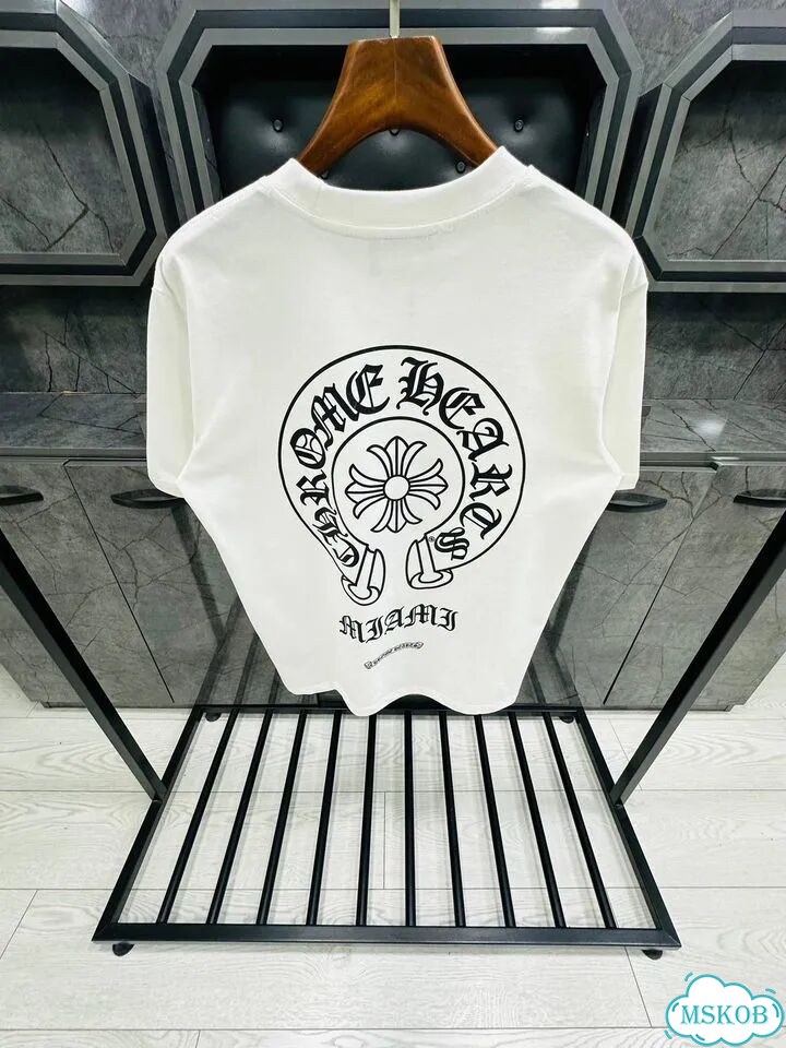 Футболка Chrome Hearts черная и белая фото 3