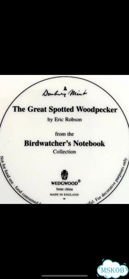 Тарелки Wedgwood Птицы Записки орнитолога фото 10