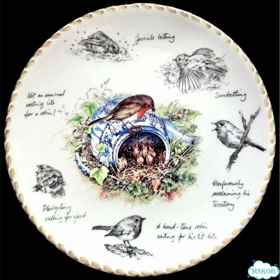Тарелки Wedgwood Птицы Записки орнитолога фото 7