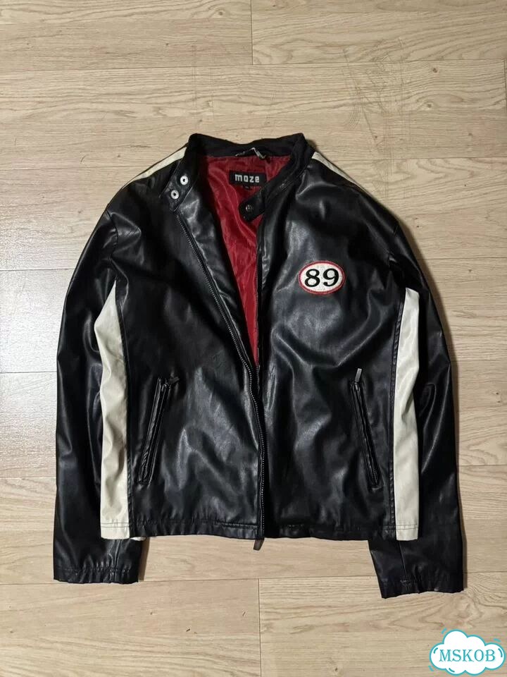Куртка кожаная винтаж Moze. Racer jacket. оригинал фото 1