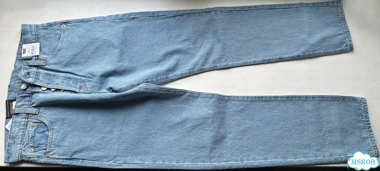 Levi's 501 Джинсы как у Стива Джобса голубые фото 4