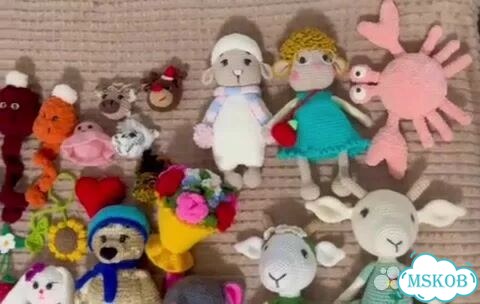 Вязаные игрушки в наличии много фото 1