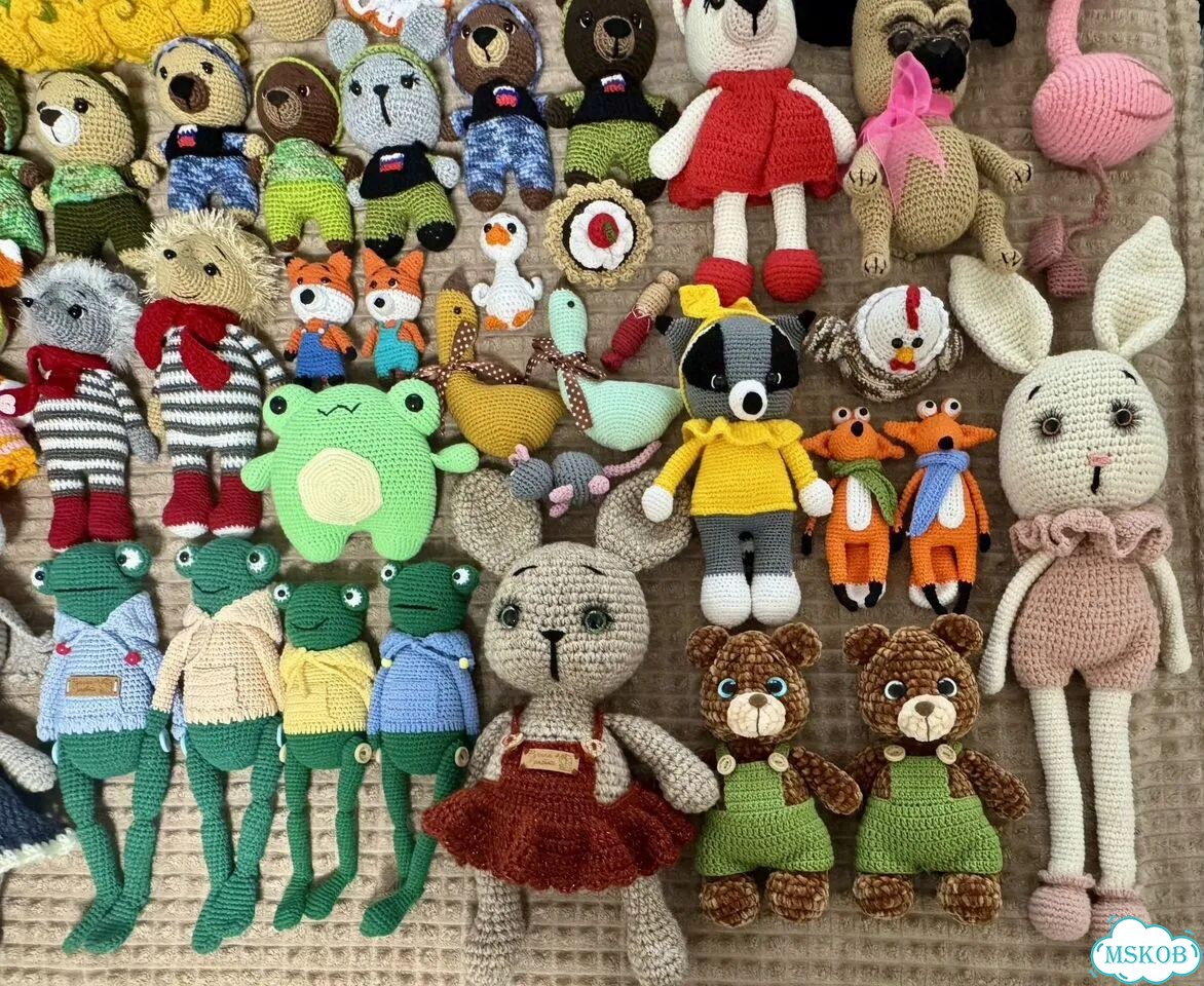 Вязаные игрушки в наличии много фото 3