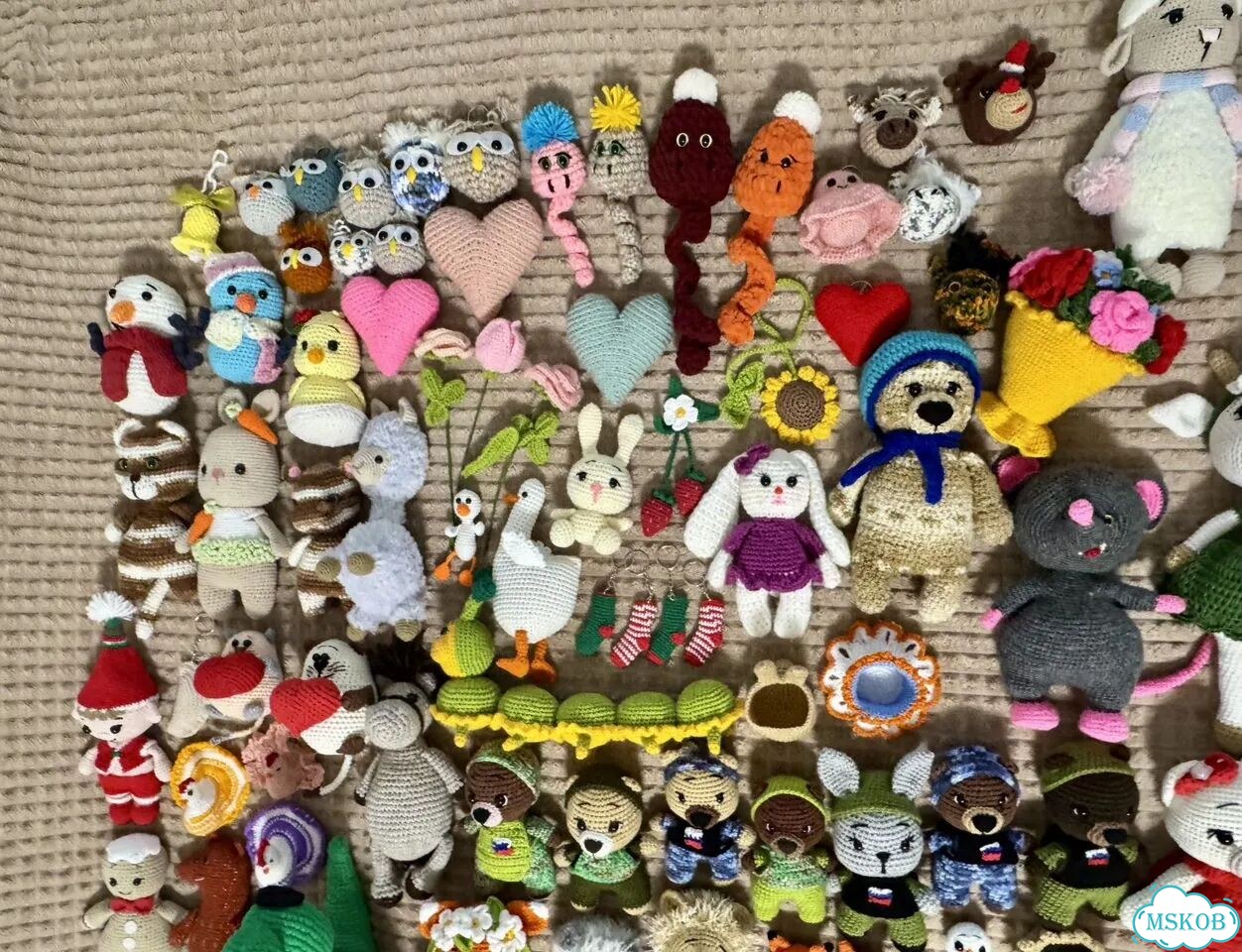 Вязаные игрушки в наличии много фото 6