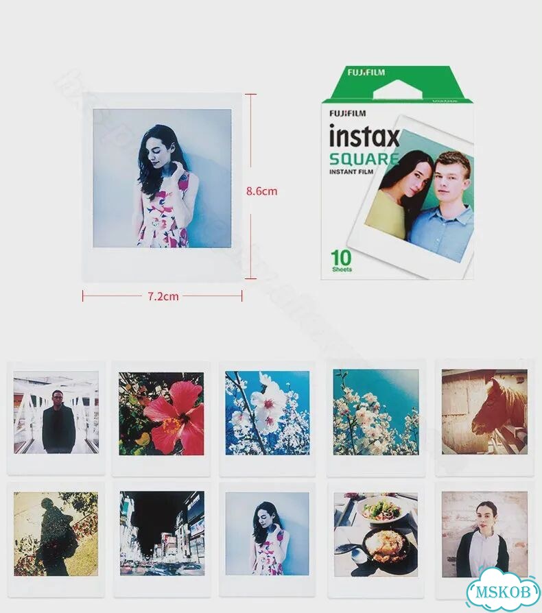 Fujifilm Instax Square мгновенная пленка Розовый, 64 pink album фото 3