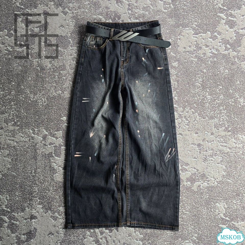 Джинсы широкие Balenciaga faded goth s26 фото 2