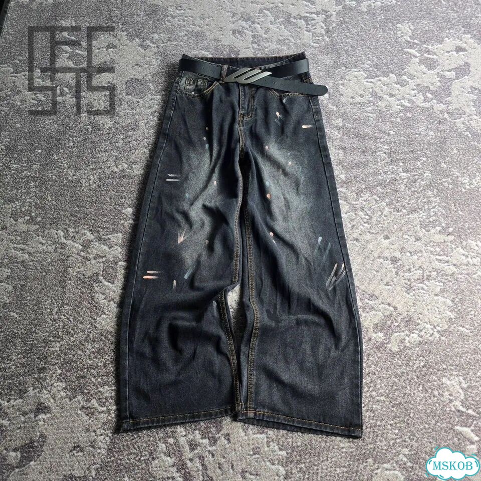 Джинсы широкие Balenciaga faded goth s26 фото 3
