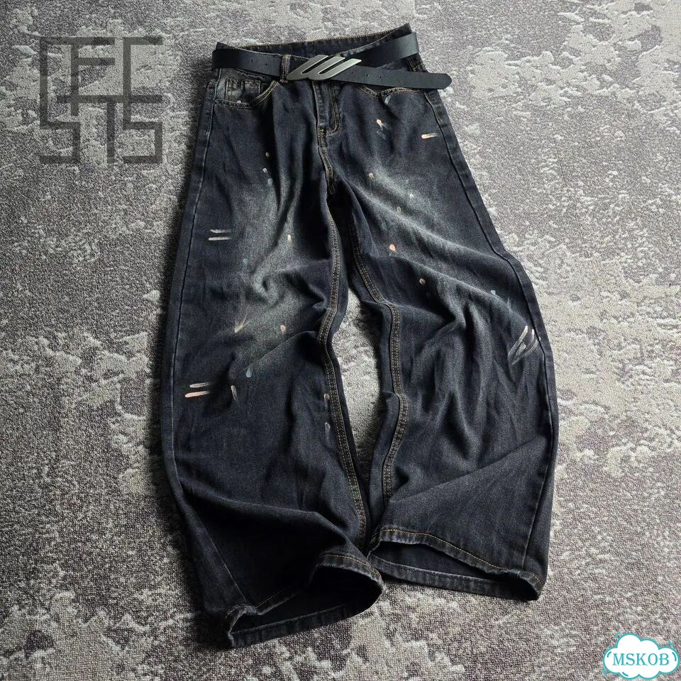 Джинсы широкие Balenciaga faded goth s26 фото 4