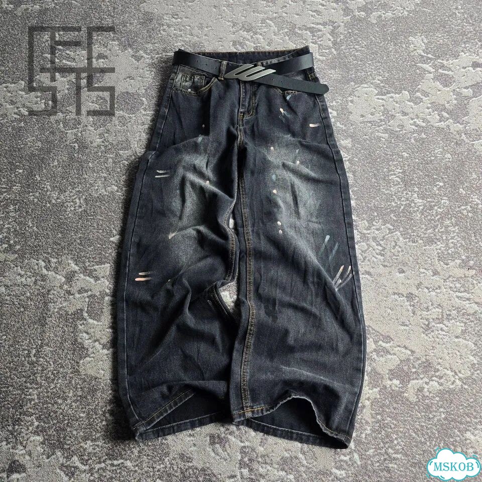 Джинсы широкие Balenciaga faded goth s26 фото 5