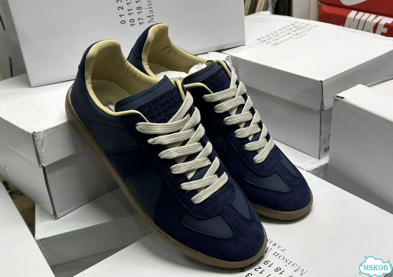Кеды Maison Margiela replica indigo blue фото 2