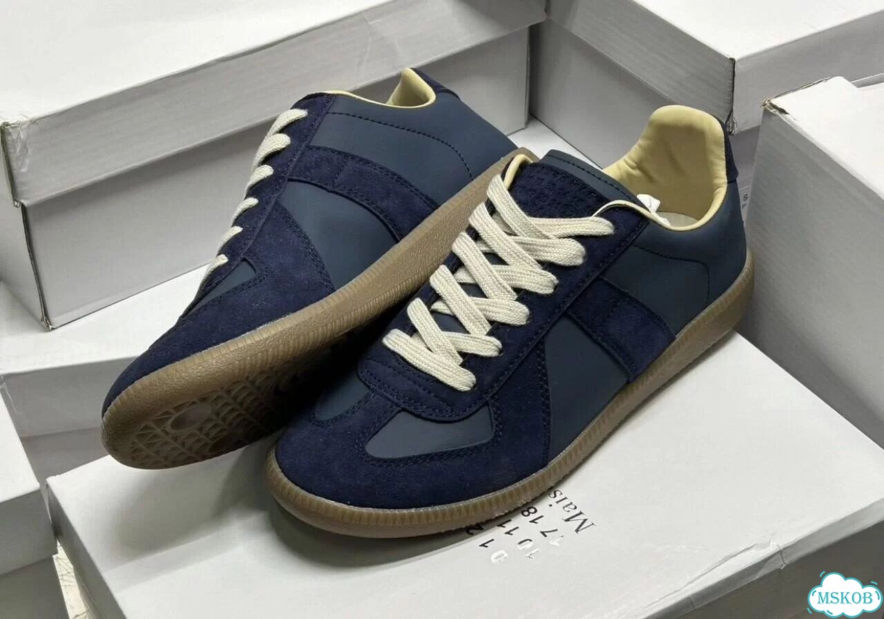 Кеды Maison Margiela replica indigo blue фото 5