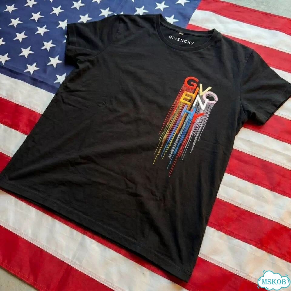 Футболка Givenchy Rainbow Archived Dripped Logo фото 7