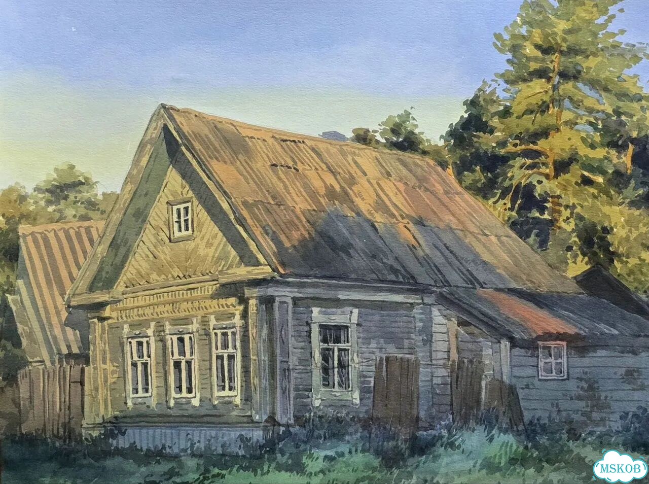 Картина Закат в Юрьевце фото 2