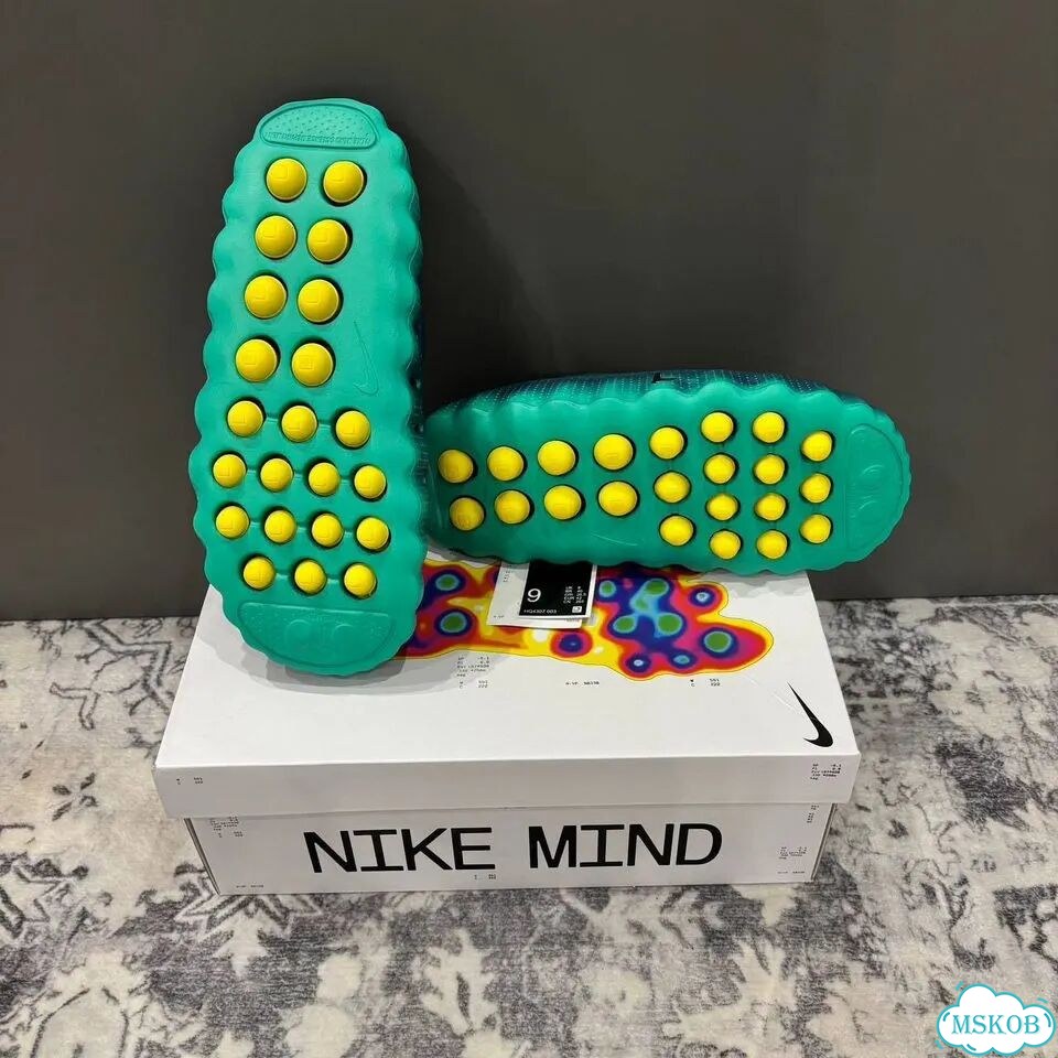 Тапочки Nike Mind 001 зеленые мужские фото 1