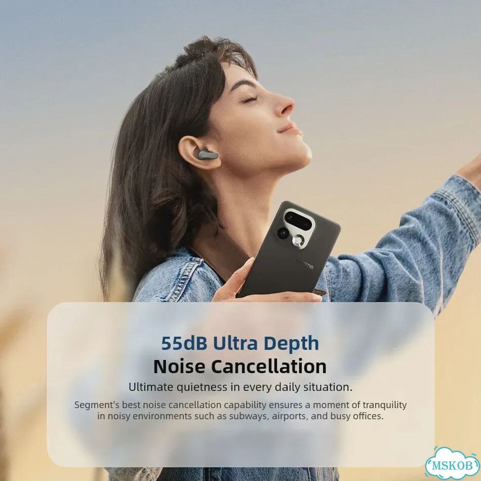 Realme Buds Air 8 Беспроводные наушники с шумоподавлением Фиолетовый, mastergreynbluecase фото 4