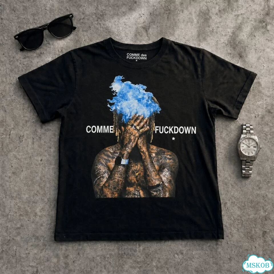 Футболка Comme des Fuckdown Wiz Khalifa Cloud Tee фото 1