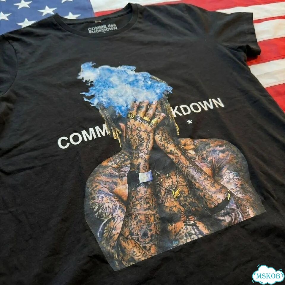 Футболка Comme des Fuckdown Wiz Khalifa Cloud Tee фото 5