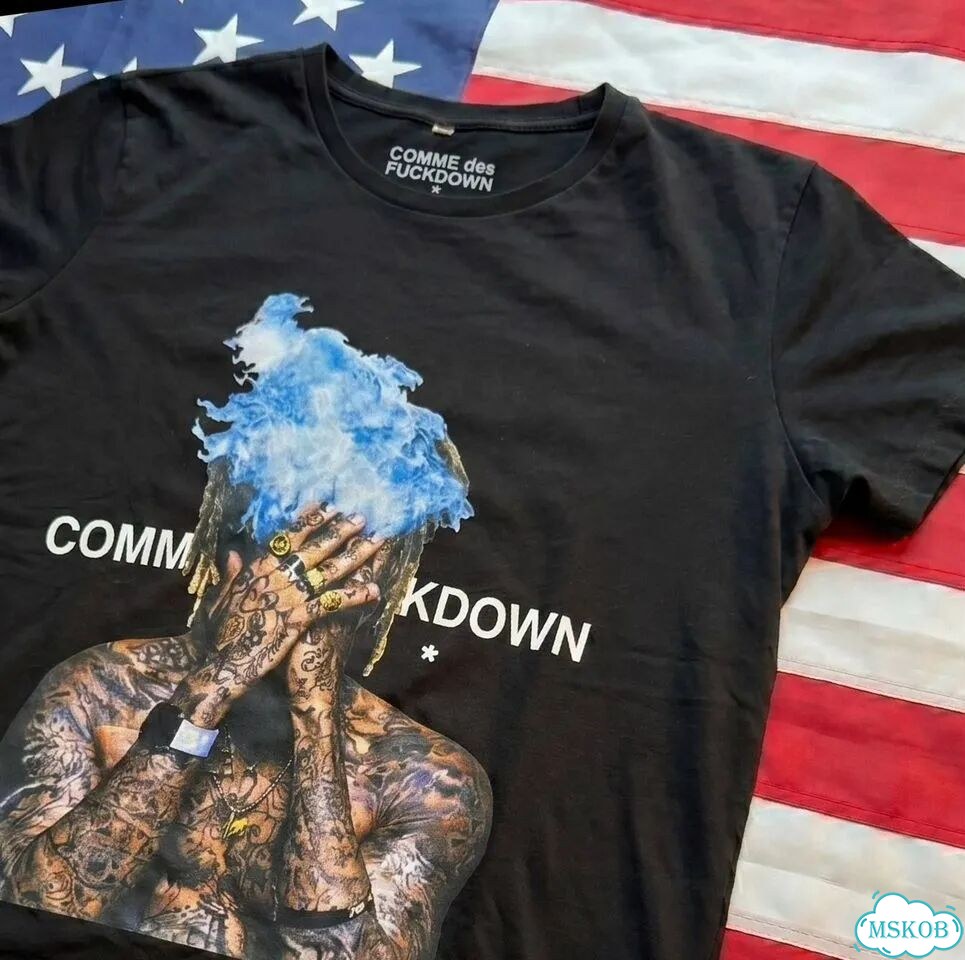 Футболка Comme des Fuckdown Wiz Khalifa Cloud Tee фото 7