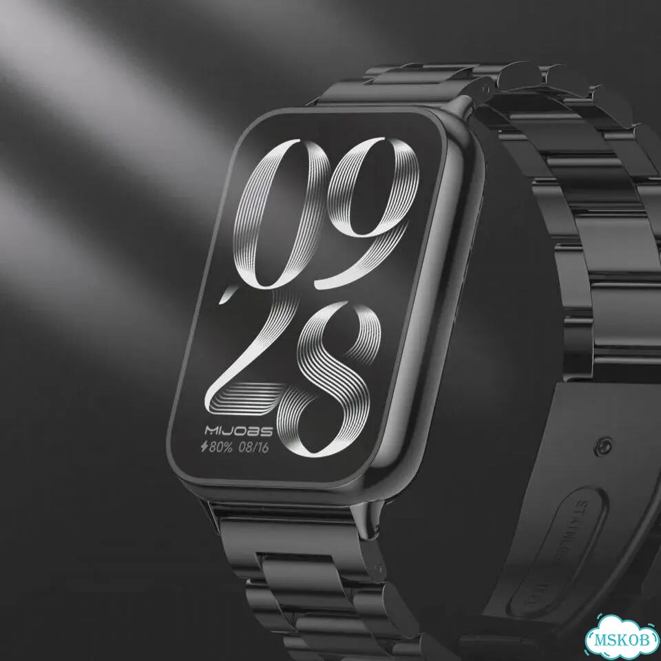 Металлический ремешок для Mi Band 8 Pro, 9 Pro, 10 Pro Черный, Black 4 фото 3