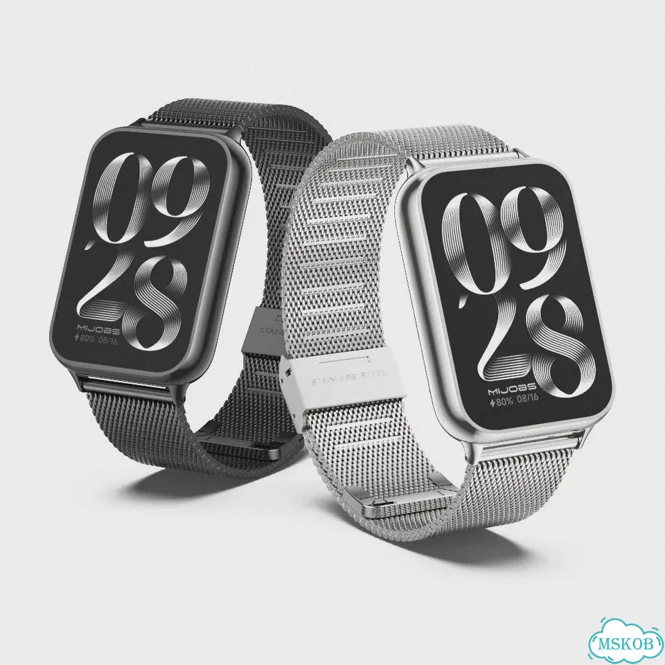 Металлический ремешок для Mi Band 8 Pro, 9 Pro, 10 Pro Черный, Black 4 фото 4
