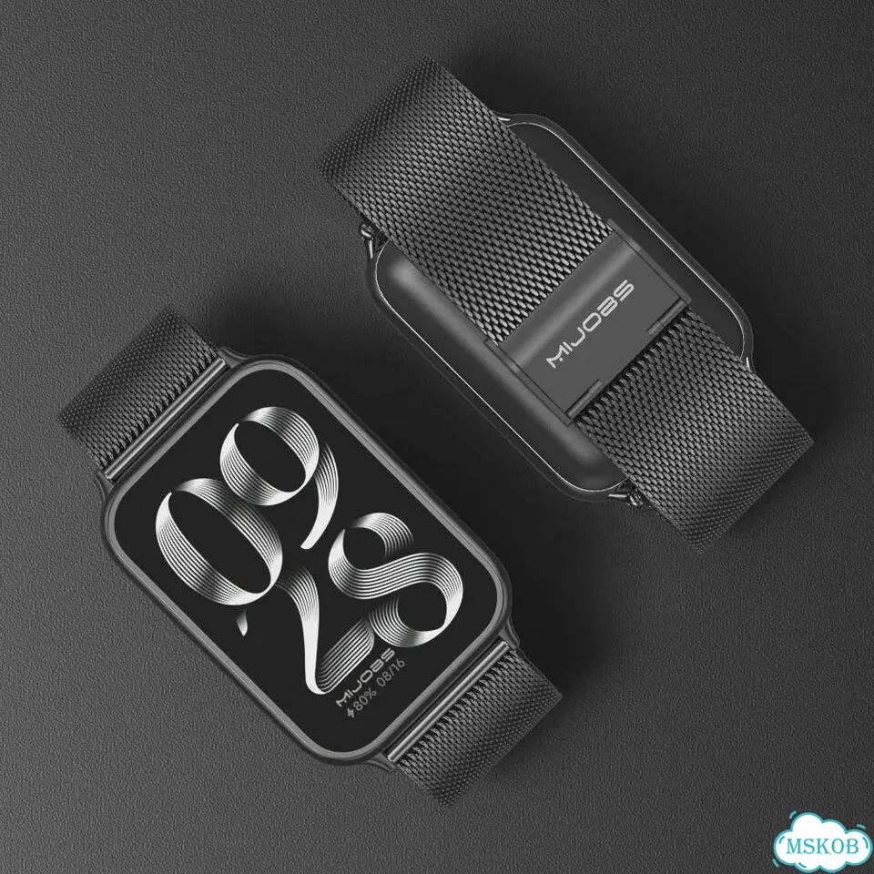 Металлический ремешок для Mi Band 8 Pro, 9 Pro, 10 Pro Черный, Black 4 фото 5