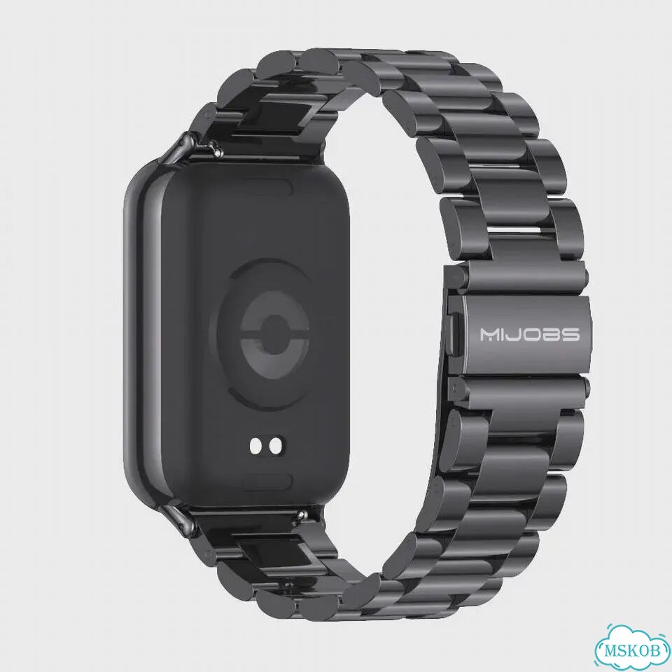 Металлический ремешок для Mi Band 8 Pro, 9 Pro, 10 Pro Черный, Black 4 фото 6