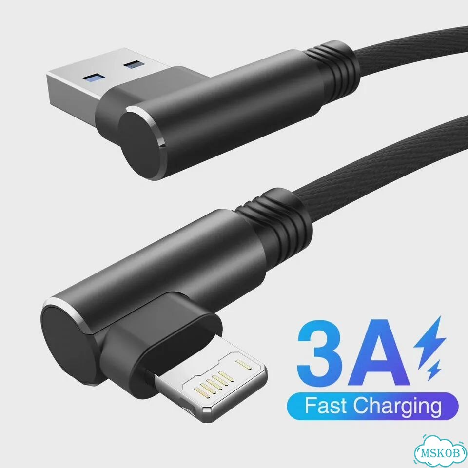 Кабель USB для iPhone черный 3 м, 90 фото 2