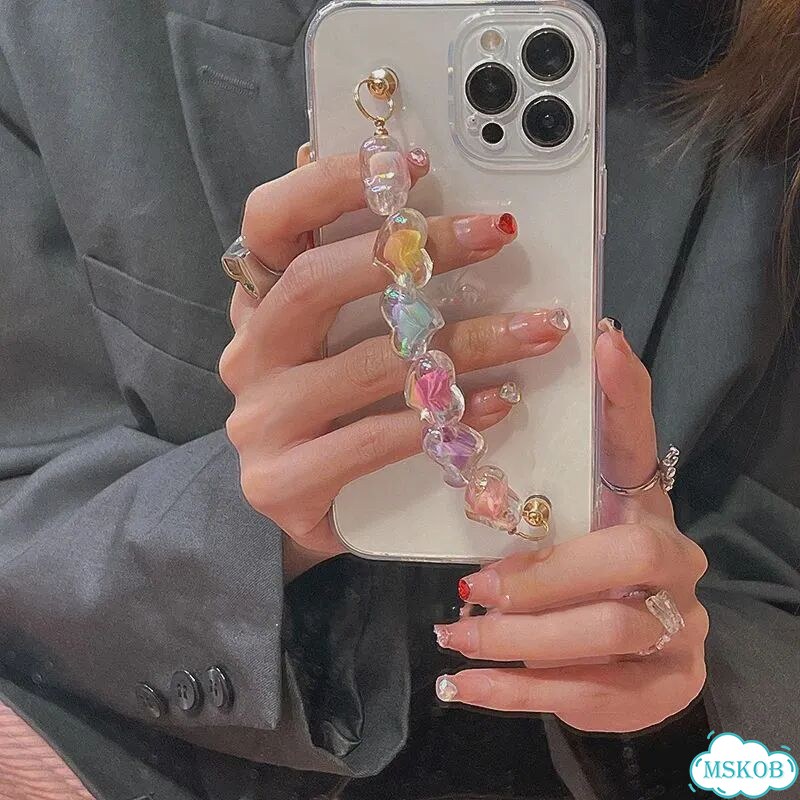 Браслет-цепочка для iPhone 14 Pro Max, прозрачный фото 1