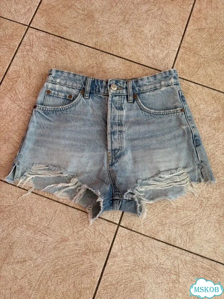 Джинсовые шорты Zara 38 фото 1