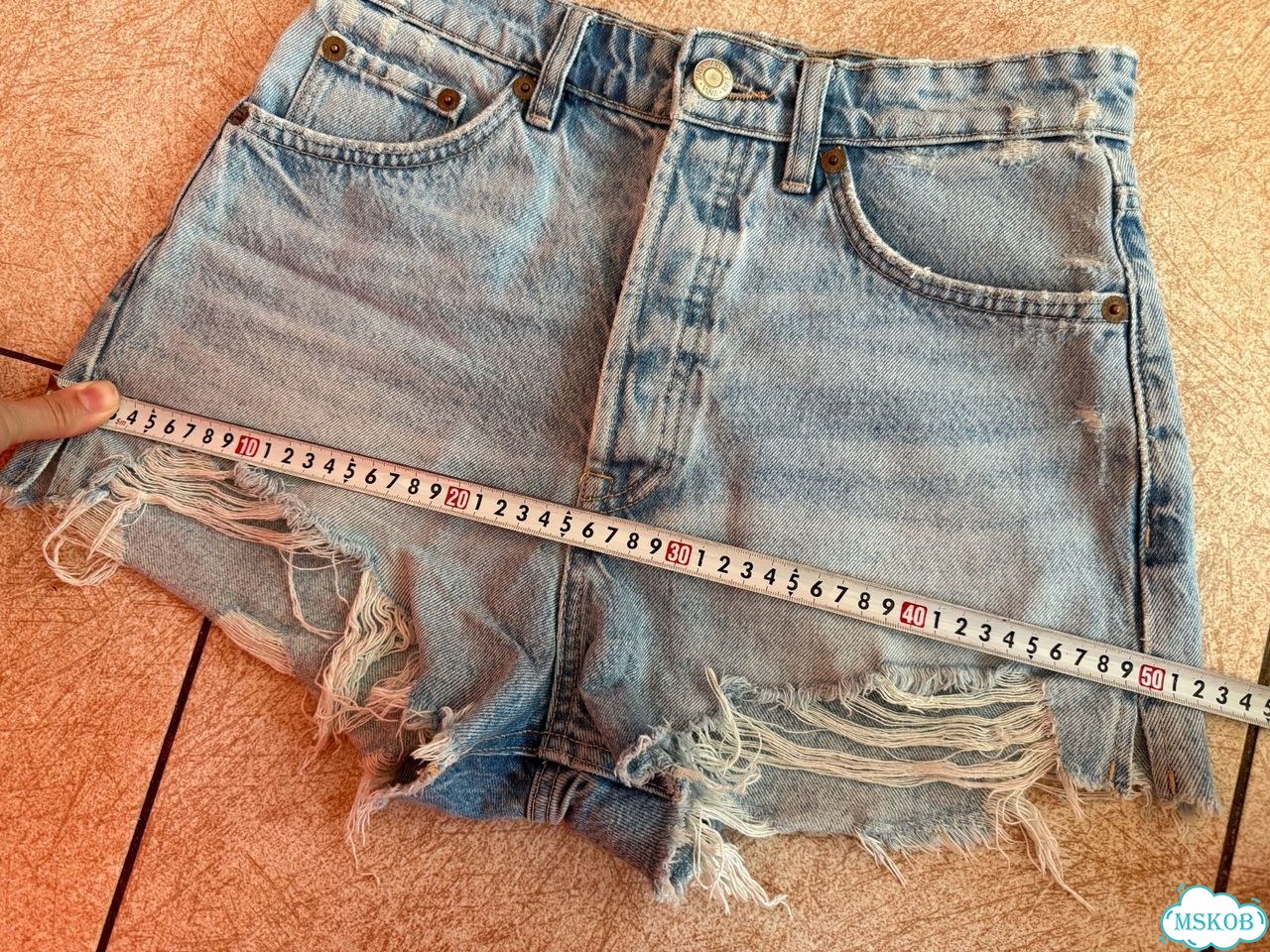 Джинсовые шорты Zara 38 фото 6