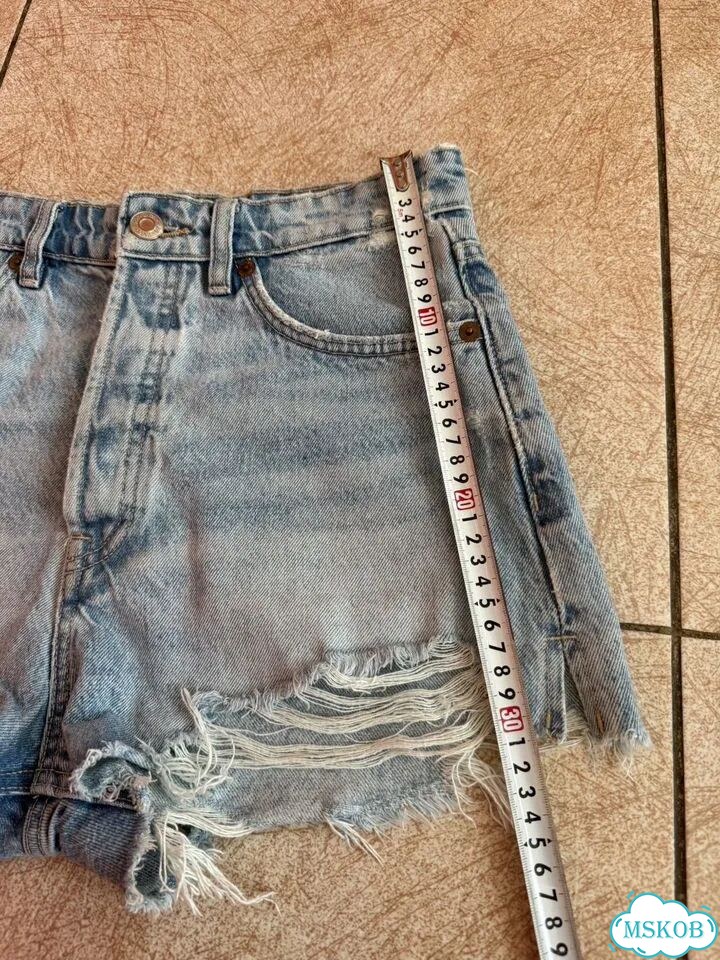 Джинсовые шорты Zara 38 фото 7